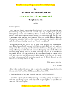 Trắc nghiệm Chủ điểm 1 Tiếng việt lớp 5: Việt Nam - Tổ quốc em