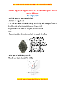 Lý thuyết Khoa học tự nhiên 7 Chân trời sáng tạo Bài 2: Nguyên tử