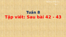 Giáo án Powerpoint Tập viết sau bài 42, 43 Tiếng việt lớp 1 Cánh diều