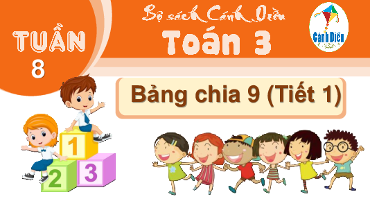 Giáo án powerpoint Bảng chia 9 Toán lớp 3 Cánh diều