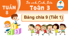 Giáo án powerpoint Bảng chia 9 Toán lớp 3 Cánh diều