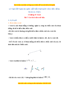 Lý thuyết Toán 10 Kết nối tri thức Bài 7: Các khái niệm mở đầu