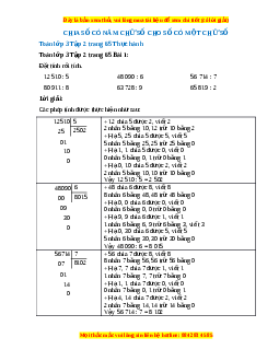 Giải Sgk Toán lớp 3 Bài 29: Chia số có năm chữ số cho số có một chữ số (Chân trời sáng tạo)