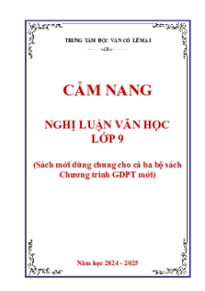 Cẩm nang nghị luận văn học lớp 9