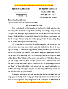 Đề thi cuối kì 2 môn Ngữ Văn lớp 7 Cánh diều có đáp án (Đề 4)