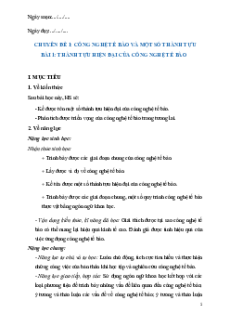 Giáo án Chuyên đề Sinh học 10 Cánh diều
