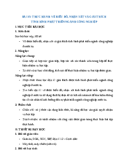 Giáo án Bài 15 Địa lí 12 Cánh diều: Thực hành