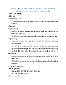 Giáo án Bài 15 Địa lí 12 Cánh diều: Thực hành