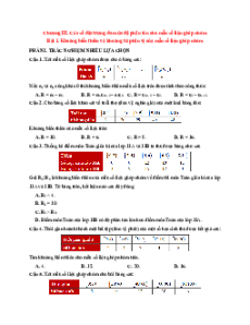 Trắc nghiệm Toán 12 Chân trời sáng tạo Chương 3 (có đúng sai, trả lời ngắn)
