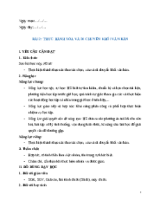 Giáo án Chủ đề E Bài 2 Tin học lớp 5 Cánh diều: Thực hành xóa và di chuyển khối văn bản