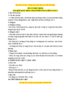 Giáo án Bài 14 Địa lí 11 Chân trời sáng tạo (2024): Thực hành: Tìm hiểu hoạt động kinh tế đối ngoại Đông Nam Á