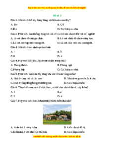 Đề thi giữa kì 2 Công nghệ 6 Cánh diều (Đề 3)