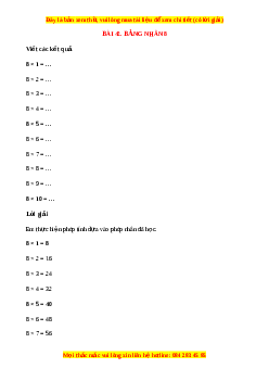 VBT Toán lớp 3 Bài 42 (Chân trời sáng tạo): Bảng nhân 8