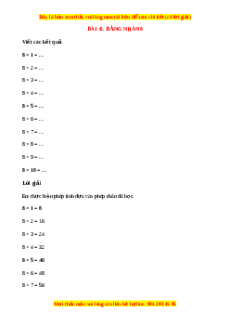 VBT Toán lớp 3 Bài 42 (Chân trời sáng tạo): Bảng nhân 8