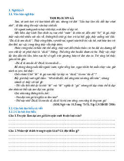Ngữ liệu ngoài sgk lớp 8 phần Truyện cười