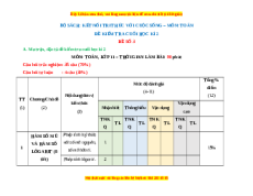 Đề thi cuối kì 2 Toán 11 Kết nối tri thức (Đề 3)