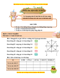 Bài tập cuối tuần Toán 4 Tuần 16 Kết nối tri thức (có lời giải)