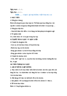 Giáo án Thực hành tiếng Việt trang 143 Ngữ Văn 12 Chân trời sáng tạo