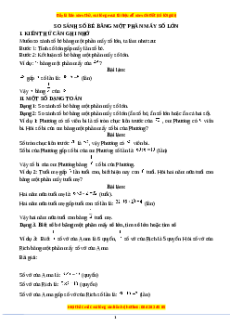 Chuyên đề So sánh số bé bằng một phần mấy số lớn Toán lớp 3 nâng cao Kết nối tri thức