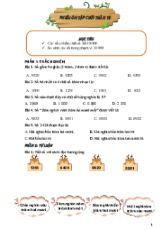 Bài tập cuối tuần Toán lớp 3 Kết nối tri thức Học kì 2 Phiên bản 2