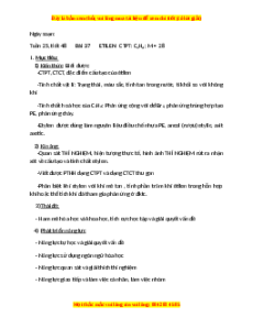 Giáo án Etilen Hóa học 9