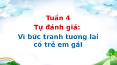 Giáo án Powerpoint Tự đánh giá: Vì bức tranh tương lai có trẻ em gái Tiếng Việt lớp 5 Cánh diều