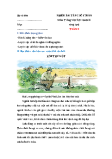 Bài tập cuối tuần Tiếng Việt lớp 5 Chân trời sáng tạo Tuần 9