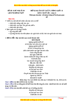 Đề thi thử Ngữ văn Liên trường Nghệ An lần 1 năm 2023