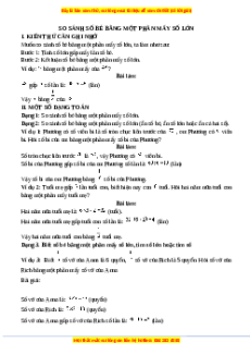 Chuyên đề So sánh số bé bằng một phần mấy số lớn Toán lớp 3 nâng cao Chân trời sáng tạo
