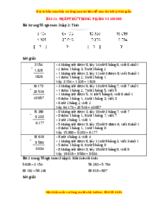 Giải Sgk Toán lớp 3 Bài 21: Phép trừ trong phạm vi 100 000 (Cánh diều)