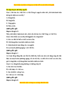 Trắc nghiệm tổng hợp Địa Lí 10 Chương 4: Thủy quyển Địa lí 10 Cánh diều