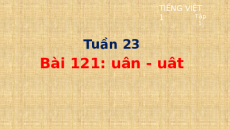 Giáo án Powerpoint Bài 121: uân, uât Tiếng việt lớp 1 Cánh diều