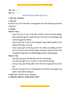Giáo án Bài 8 Công nghệ lớp 4 Chân trời sáng tạo: Đồ chơi dân gian