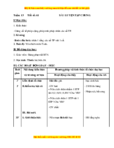 Giáo án Bài 61 Toán lớp 5: Luyện tập chung (Trang 61)