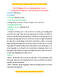 Tác giả - tác phẩm Bài 3: Những góc nhìn văn chương Ngữ văn 7 Chân trời sáng tạo