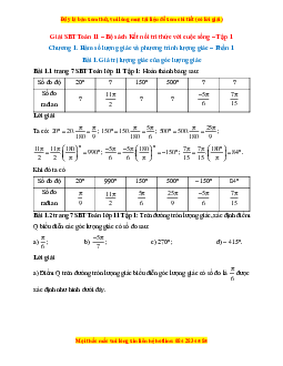Giải SBT Toán 11 Kết nối tri thức