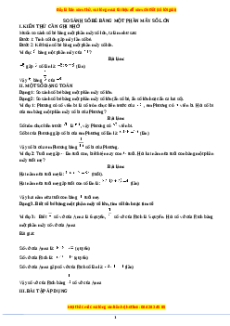 Chuyên đề So sánh số bé bằng một phần mấy số lớn Toán lớp 3 nâng cao Cánh diều