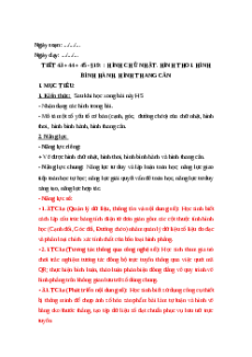Giáo án NLS Toán 6 Kết nối tri thức Bài 19: Hình chữ nhật. Hình thoi. Hình bình hành. Hình thang cân