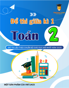 30 đề thi Toán lớp 2 Giữa kì 1 có lời giải (sách mới)