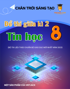 Bộ 4 đề thi giữa kì 2 Tin học 8 Chân trời sáng tạo có đáp án