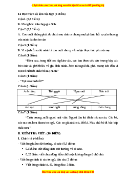 Đề thi giữa kì 1 Tiếng Việt lớp 3 Kết nối tri thức (đề 5)