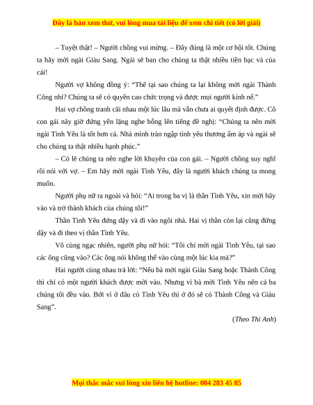 Đề thi cuối kì 1 Tiếng Việt lớp 4 Cánh diều (đề 3)