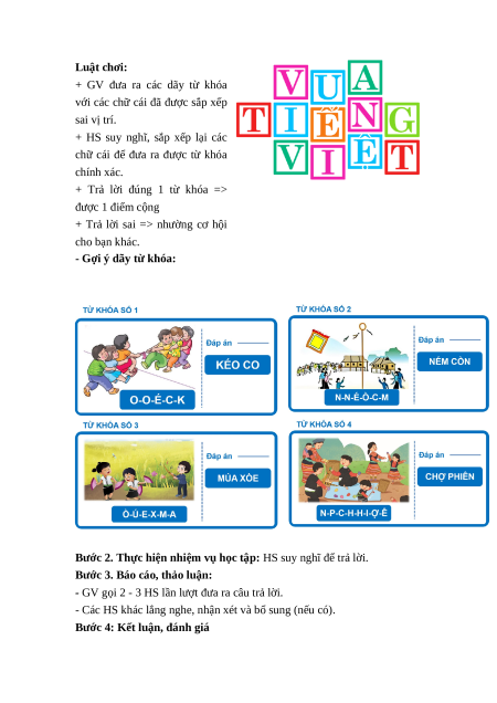 Giáo án Bài 6 Lịch sử & Địa lí lớp 4 Kết nối tri thức: Một số nét văn hóa ở vùng Trung du và miền núi Bắc Bộ
