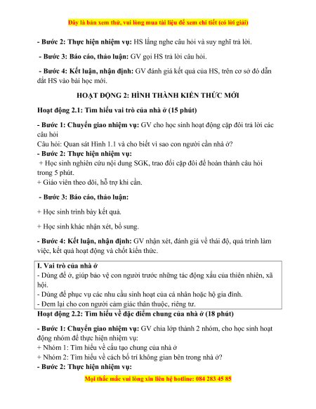 Giáo án Công nghệ 6 Kết nối tri thức (năng lực số)