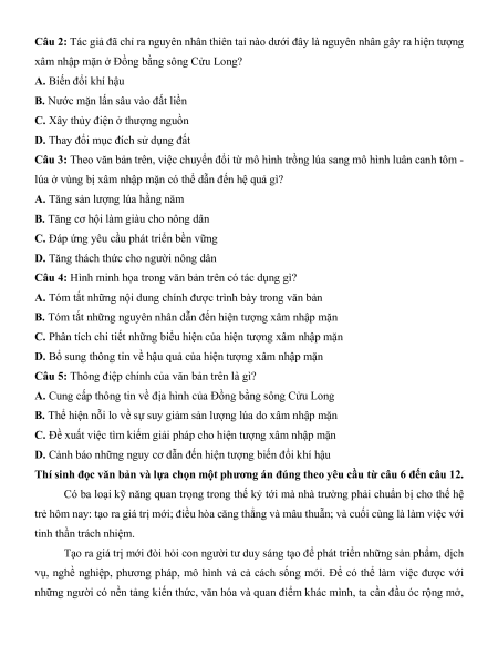 5 Đề thi ĐGNL Đại học Sư phạm Tp.HCM môn Văn (có lời giải)