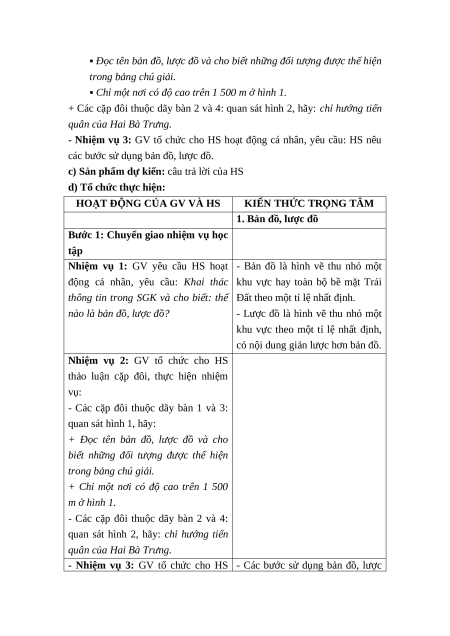 Giáo án Bài 1 Lịch sử & Địa lí lớp 4 Kết nối tri thức: Làm quen với phương tiện học tập Lịch sử và Địa lí