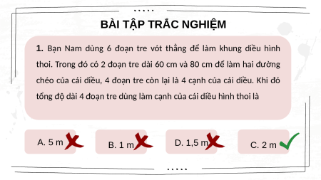 Giáo án điện tử Bài tập cuối chương 3 Toán 8 Chân trời sáng tạo