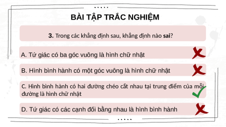 Giáo án điện tử Bài tập cuối chương 3 Toán 8 Chân trời sáng tạo