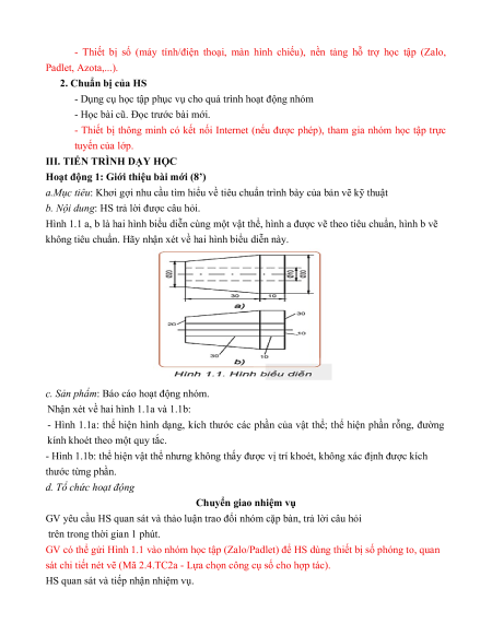 Giáo án Công nghệ 8 Kết nối tri thức (năng lực số)