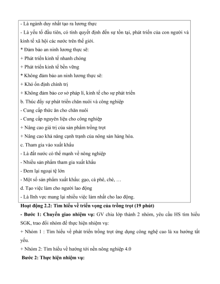 Giáo án Công nghệ 10 (năng lực số)